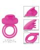 Dual Clit Flicker Enhancer Vibrating Cock Ring Pink Sex Toy Product Image 4