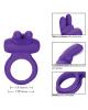 Rockin Rabbit Enhancer Vibrating Cock Ring Purple Sex Toy Product Image 4