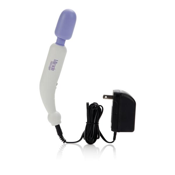 My Mini Miracle Massager Electric 2 Speed 120 Volt 8" - White/Purple Sex Toy Product