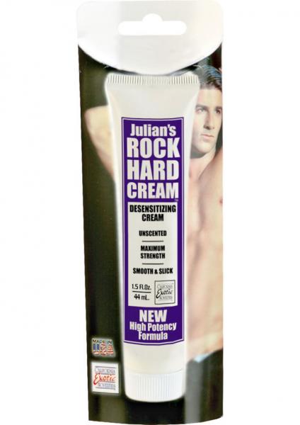 Julian's Rock Hard Cream Desensitizing Cream 1.5oz Sex Toy Product