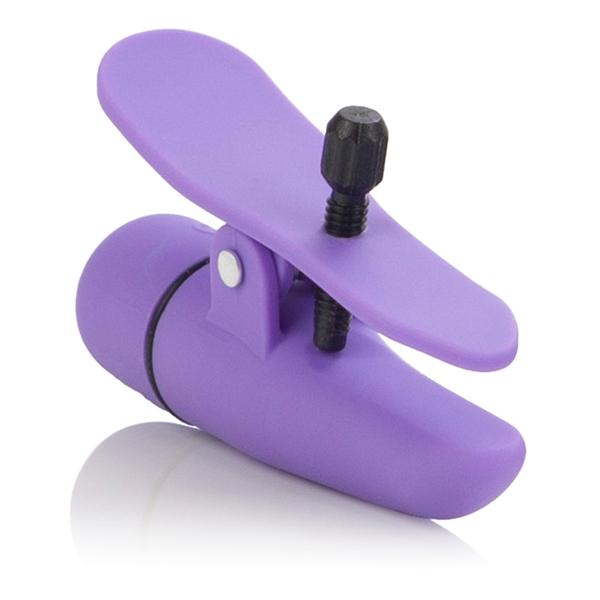 Nipplettes Virbrating Nipple Clamps Purple Sex Toy Product