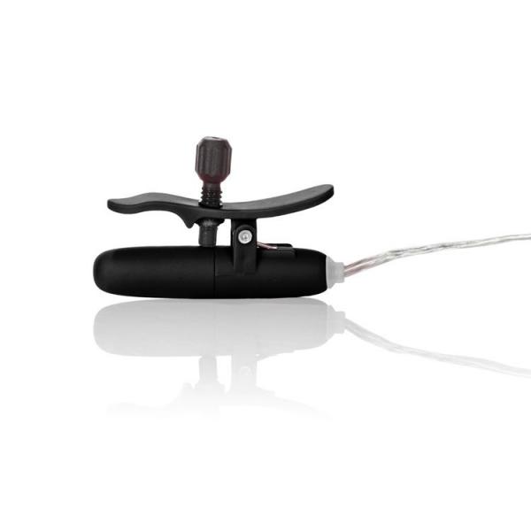 Nipple Play Teasers Vibrating Heated Nipple Clamps Black Sex Toy Product
