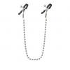 Nipple Clamps Silver Beaded Chain Sex Toy Product Image 2