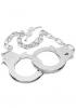 Chrome Hand Cuffs with 19 Inch Chain Sex Toy Product Image 1