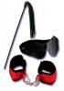 Lovers Super Strap Heart Ring Fantasy Kit Red and Black Sex Toy Product Image 1