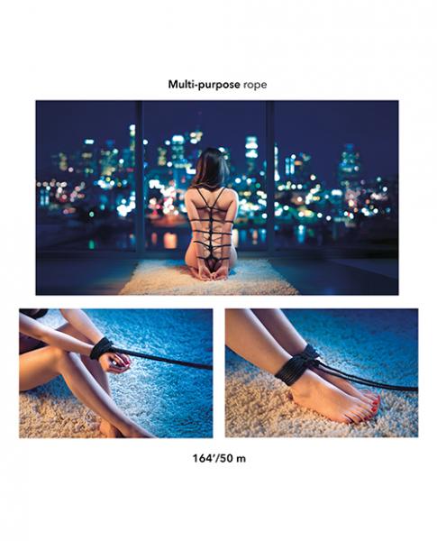 Scandal BDSM Rope 164 feet Black Sex Toy Product