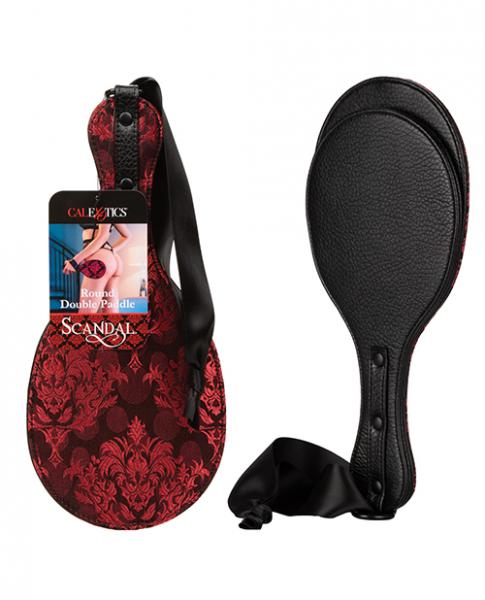 Scandal Round Double Paddle Black Sex Toy Product