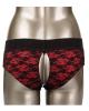 Scandal Crotchless Pegging Panty Set Red L/XL Sex Toy Product Image 2