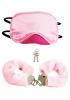 Pleasure Cuffs with Satin Mask Pink Sex Toy Product Image 1