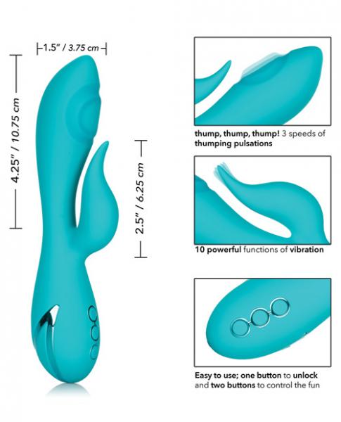 California Dreaming Santa Monica Starlet Blue Vibrator Sex Toy Product