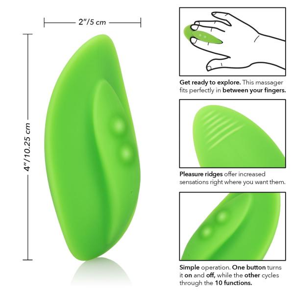 Mini Marvels Marvelous Teaser Green Vibrator Sex Toy Product