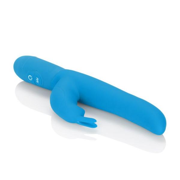 Bounding Bunny Silicone Vibrator Blue Sex Toy Product