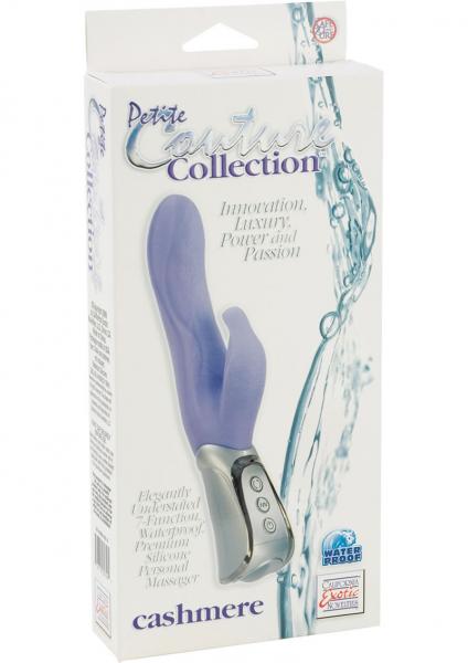 PETITE COUTURE COLLECTION CASHMERE 5.25 INCH 7 FUNCTION PERSONAL MASSAGER PURPLE Sex Toy Product