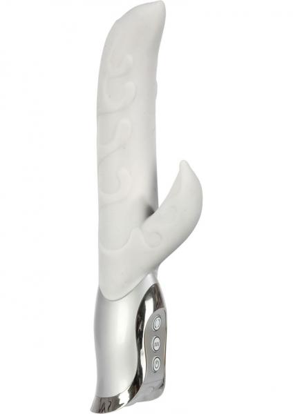 COUTURE COLLECTION ABSTRACT 5.5 INCH 7 FUNCTION PERSONAL MASSAGER WHITE Sex Toy Product
