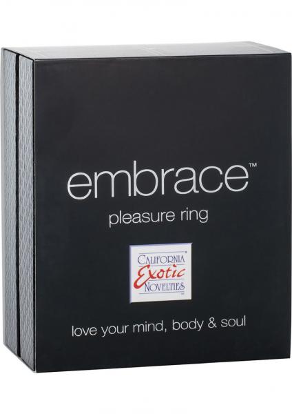 Embrace Pleasure Ring Silicone Vibrating Cockring Waterproof Pink Sex Toy Product