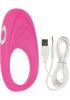 Embrace Pleasure Ring Silicone Vibrating Cockring Waterproof Pink Sex Toy Product Image 1
