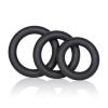 Silicone Support Rings 3 Pack Black Sex Toy Product Image 2