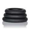 Silicone Support Rings 3 Pack Black Sex Toy Product Image 3