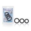 Silicone Support Rings 3 Pack Black Sex Toy Product Image 4