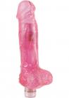Shanes World Gel Dong with Balls Pink Vibrator Sex Toy Product