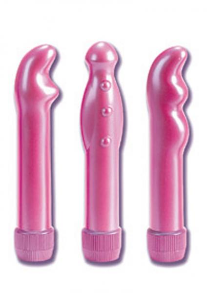 DR Z PLEASURE MASSAGER TRIPLER 6.75 INCH PINK Sex Toy Product