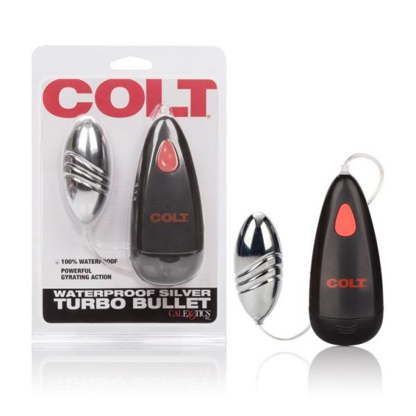 Colt Waterproof Turbo Bullet Vibrator Silver Sex Toy Product