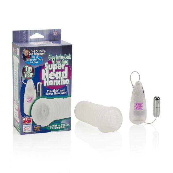 Sue Johanson Glow In The Dark Vibrating Super Head Honcho Masturbator Sex Toy Product
