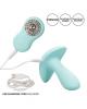 Jopen Pave Audrey Tapered Anal Stimulator Teal Sex Toy Product Image 4