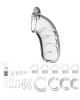 Mancage Chastity 4.5 inches Cock Cage Model 4 Clear Sex Toy Product Image 2