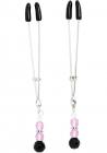 Pink Beaded Nipple Clamps With Tweezer Tip - Pink Sex Toy Product