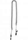 Endurance Teaser Tip Nipple Clamps With Jewel Chain Silver Sex Toy Product