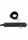Lavish Deluxe Locking Ankle Restraints With Real Fleece Lining Black Sex Toy Product