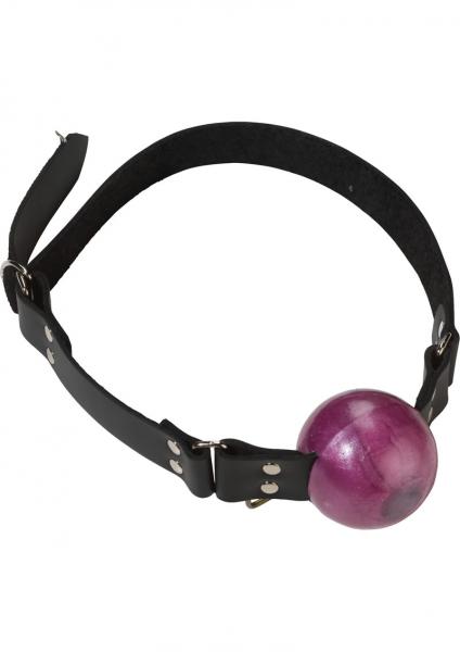 Large Ball Gag With D Ring 2 Inch - Purple	 Sex Toy Product