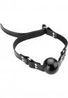 Small Ball Gag With D Ring 1.5 Inch Black Sex Toy Product