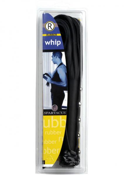 Rubberline Strap Whip 20 Inch Black Sex Toy Product