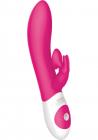 The Kissing Rabbit Vibrator Hot Pink Sex Toy Product
