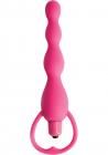Climax Silicone Vibrating Bum Beads Pink Sex Toy Product