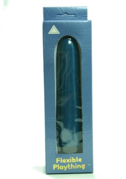 FLEXIBLE PLAYTHING 7 INCH VIBRATOR BLUE Sex Toy Product