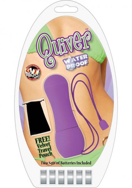 QUIVER DISCRETE VIBRATOR PURPLE WATERPROOF Sex Toy Product