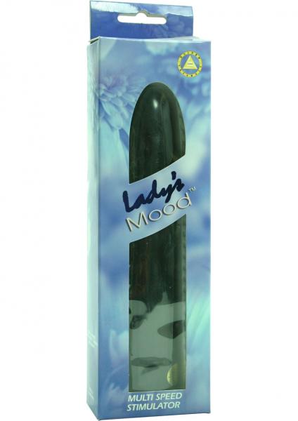 Lady's Mood 7 Inches Plastic Vibrator Black Sex Toy Product