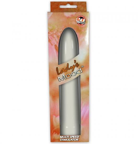 Lady's Mood 7 Inches Plastic Vibrator Ivory Sex Toy Product