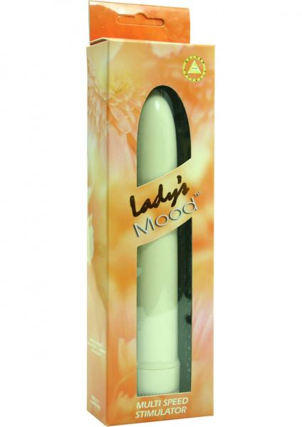 Lady's Mood 7 Inches Plastic Vibrator Ivory Sex Toy Product