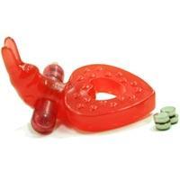 RING OF XTASY RABBIT SERIES RED SILICONE Sex Toy Product