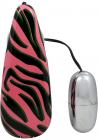 Primal Instinct Remote Control Bullet Zebra Print Pink Sex Toy Product