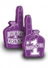 Number 1 Bride To Be Foam Finger 18 Inch Purple Sex Toy Product