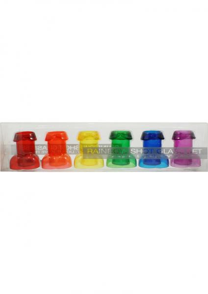 Ladies Night Rainbow Shot Glass Set Assorted Colors 6 Each Sex Toy Product