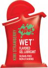 Wet Flavored Water Based Gel Lubricant Kiwi Strawberry Pillow Pack 72 Piece Sex Toy Product