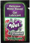 Wet Flavored Water Based Gel Lubricant Pomegranate 3 mL Foil Pack Sex Toy Product