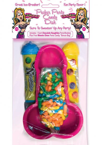 Pecker Party Candy Dish With Candy 3 Per Pack Sex Toy Product