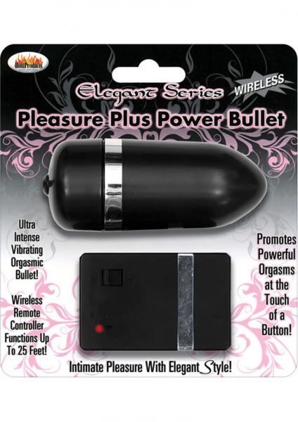 Pleasure Plus Power Bullet Waterproof Black Sex Toy Product